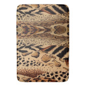 アニマルプリント，ヒョウ，チータ    バスマット (正面縦)