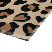 アニマルプリント，ヒョウ，チートスポット，ハート カッティングボード (角)
