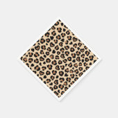 アニマルプリント,ヒョウ,チートスポット,ハート スタンダードカクテルナプキン (角)