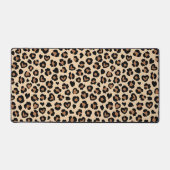 アニマルプリント，ヒョウ，チートスポット，ハート デスクマット (正面)