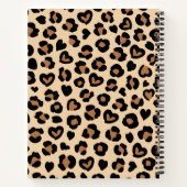アニマルプリント,ヒョウ,チートスポット,ハート ノートブック (裏面)