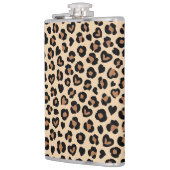 アニマルプリント，ヒョウ，チートスポット，ハート フラスク (左)