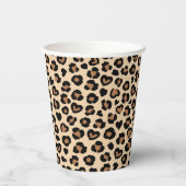 アニマルプリント,ヒョウ,チートスポット,ハート 紙コップ (裏面)