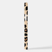 アニマルプリント，ヒョウ，チートスポット，ハート iPhoneケース (右側面)