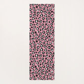 アニマルプリント，ピンキヒョウ，チートスポット，ハート ヨガマット (裏面)