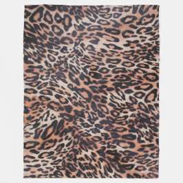 アニマルプリント フリースブランケット