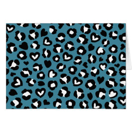 アニマルプリント，ブルーヒョウ，チータスポット，ハート