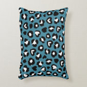 アニマルプリント,ブルーヒョウ,チータスポット,ハート アクセントクッション (正面(垂直))