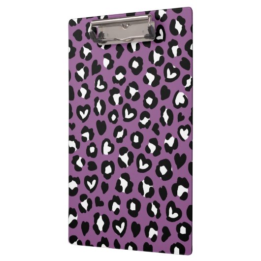 アニマルプリント,ムラサキヒョウ,チートスポット,ハート クリップボード (左)