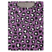 アニマルプリント,ムラサキヒョウ,チートスポット,ハート クリップボード (正面)