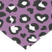 アニマルプリント,ムラサキヒョウ,チートスポット,ハート テーブルクロス (アングル)