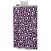 アニマルプリント，ムラサキヒョウ，チートスポット，ハート フラスク (左)