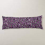 アニマルプリント，ムラサキヒョウ，チートスポット，ハート ボディピロー (裏面)