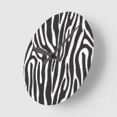 アニマルプリント ラウンド壁時計 (傾斜)