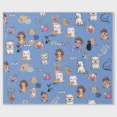 アニマルプリント ラッピングペーパー (フラット)