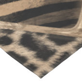 アニマルプリント-レオパード&ゼブラ-パステル金ゴールド テーブルクロス (アングル)