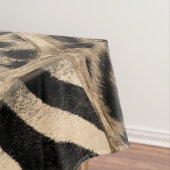 アニマルプリント-レオパード&ゼブラ-パステル金ゴールド テーブルクロス (インサイチュ)