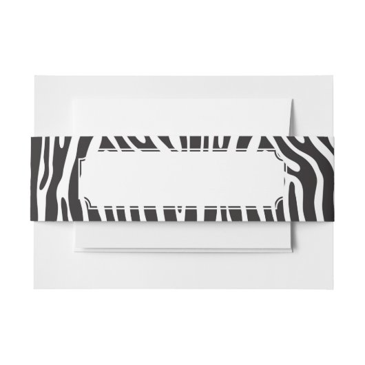 アニマルプリント 招待状ベリーバンド (正面例)