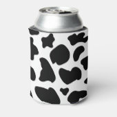 アニマルプリント、牛プリントギフトパターン、家畜 缶クーラー (缶裏面)