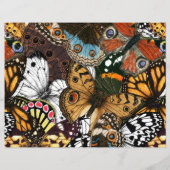 アニマルプリント。蝶の羽。 (裏面)