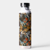 アニマルプリント。蝶の羽。 ウォーターボトル (左面)
