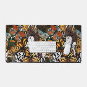 アニマルプリント。蝶の羽。 デスクマット (キーボード&マウス)