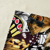 アニマルプリント。蝶の羽。 ビーチタオル (インサイチュ)