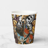 アニマルプリント。蝶の羽。 紙コップ (右)