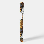 アニマルプリント。蝶の羽。 iPhoneケース (右側面)