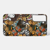 アニマルプリント。蝶の羽。 SAMSUNG GALAXYケース (裏面横)