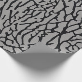 アニマルプリント、象の皮膚パターン、象のファン ラッピングペーパー (角)