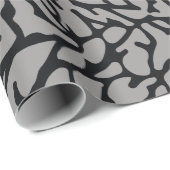 アニマルプリント、象の皮膚パターン、象のファン ラッピングペーパー (ロールコーナー)