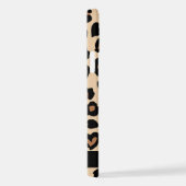 アニマルプリント、Brown Leopard、ハート、お名前 iPhoneケース (右側面)