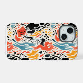 アニマルプリント iPhone 15ケース (裏面横)