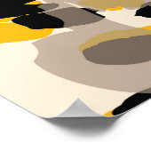 アニマルプリント、leopardテクスチャ背景 ポスター (角)