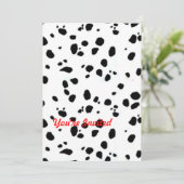 アニマルプリントDalmation 招待状 (スタンド正面)