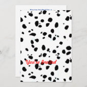 アニマルプリントDalmation 招待状 (正面/裏面)