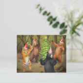 アニマルベアタイガークリスマスパーティー シーズンポストカード (スタンド正面)