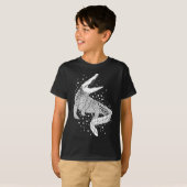 アニマルホワイトシルエット – Crocodile Tシャツ (正面フル)