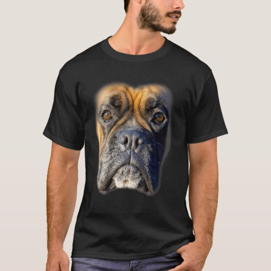 アニマルボクサー顔犬 Tシャツ (正面)