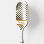 アニマルポーシルエットハロウィーンオレンジカスタム色 ピックルボールラケット (左)