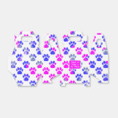 アニマルポーシルエットブルーピンクポーティ紙 フェイバーボックス (折り畳みなし)