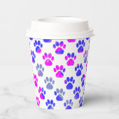 アニマルポーシルエットブルーピンクポーティ紙 紙コップ (裏面)