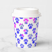 アニマルポーシルエットブルーピンクポーティ紙 紙コップ (右)