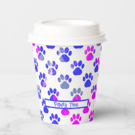 アニマルポーシルエットブルーピンクポーティ紙 紙コップ