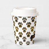 アニマルポーシルエットペットハッピーハローウィンホワイト 紙コップ (右)