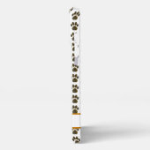 アニマルポーシルエット感謝祭カスタム白 iPhoneケース (左側面)