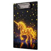 アニマルユニコーンファンタジー金ゴールド発光星 クリップボード (左)