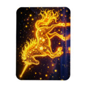 アニマルユニコーンファンタジー金ゴールド発光星 マグネット (縦)