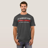 アニマルライツを支持せよ レトロ Tシャツ (正面フル)